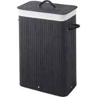 Sealskin Bamboo Laundry basket Black