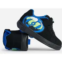 Shiner Heelys X2 Kolect Schwarz/Royal/Grün Doppelrollen-Rollschuhe mit EVA-Zwischensohle, Gummisohle und abnehmbaren Rollen