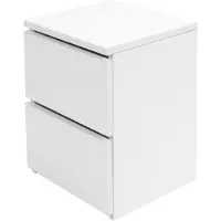 Kkmoon Nachttisch mit 2 Schubladen Modern Night Stand Tisch für Home Schlafzimmer Wohnzimmer