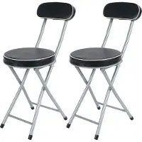 Lixada 2PCS Gepolsterter Klapphocker Multifunktionaler klappbarer gepolsterter Stuhl für Heimbüro