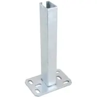 Galaflor Lange Bodenplatte für 60x40mm Pfosten Verzinkt