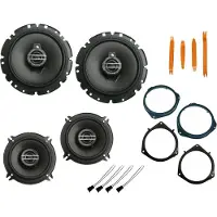 DSX Pioneer Boxen Set für Opel Vectra C Bj 02-08 Tür vorne hinten Ausbaubügel 550 W