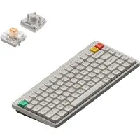 NUPHY Node 75 Kabellose Mechanische Tastatur Low-Profile QWERTY US / Lunar White / Blush nano