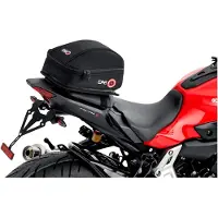 Markenlos Hecktasche 03 Motorradtasche, Gepäck für Soziussitz/Gepäckträger, 5 Liter Stauraum, einfaches Be- und Entladen, geeignet für Motorrad, Roller, Fahrrad schwarz