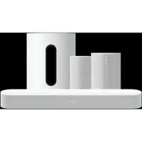 Sonos Beam Gen 2 Weiß + Era 100 SL Heimkino-Set Weiß