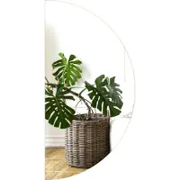 Coloray Badspiegel mit LED- Beleuchtung Wandspiegel - Halbkreisförmiger Spiegel - Halbkreis 50cm - (Neutralweiß 4000K)