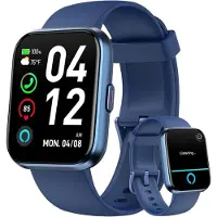 AEAC Smartwatch Herren Damen, 1,85" HD Smartwatch Damen mit Telefonfunktion, Smart Watch Fitnessuhr 120+ Sportmodi IP68 Wasserdicht, Sportuhr mit Herzfrequenz Schlafmonitor Schrittzähler, für Android iOS