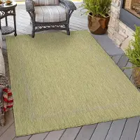 HomebyHome In- & Outdoor Teppich - Wetterfestes Flachgewebe in Sisal-Optik mit Bordüre, Küchenteppich, Terrasse, Wohnzimmer Grösse: 120x170 cm