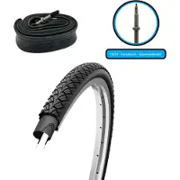 F24Tyre Fahrradreifen SET 28x1,75 Zoll 47-622 700x45c Decke Mantel inkl. FV Schlauch