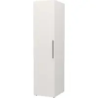 Natur24 Kleiderschrank 1-türig in Grau und Weiß
