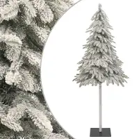 vidaXL Möbel Künstlicher Weihnachtsbaum Beschneit 210 cm - Weihnachtsgirlanden 356749