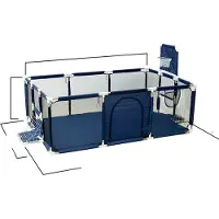 OEM Spielplatz, Sichere Umgebung, Vielseitiges Design, Blaue 2 Fußballtür
