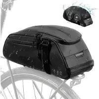 Sonstiges Fahrradtasche Gepäckträger 8L wasserdicht reflektierend Umhängetasche Handtasche mit Mehreren Fächern Regenschutz