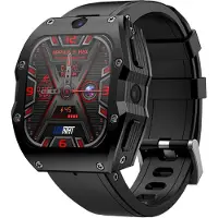 Lixada LOKMAT APPLLP 3 MAX Smart Watch 2,02-Zoll-Touchscreen, unabhaengige Telefonanrufe, GPS, BT5.0, Smartwatch mit Kamera, Herzfrequenzmesser, Gesundheits- und Fitness-Tracker, Sportuhr