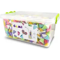 Gami Pink Edu Konstruktions-Set – 2500 flexible Bausteine in Pastellfarben