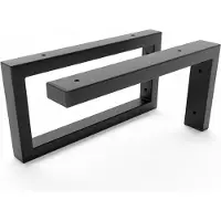 Hevva - Waschtischhalterung 2er Set RHEIN-MAIN - 30 cm Tiefe, Schwarz