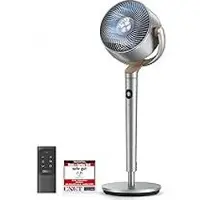 Akhan-tuning Dreo 20dB leiser Standventilator, 120°+120° Omni-direktionale oszillierende Ventilator, 26M Windentfernung, 1200m³/h Luftvolumen Echt Turbo-Luftzirkulator Fans, 102CM Höhe 3 Modi 8-Geschwindigkeit
