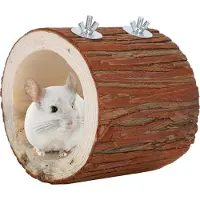Gistuch Vogelbaumlochnest kleines Haustier natürliches Holzspielzeug Versteck für Hamster Eichhörnchen Papagei