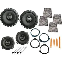 DSX Pioneer Boxen Set für Opel Corsa E X15 Bj 14-19 Tür vorne hinten Dämmmatte Bügel