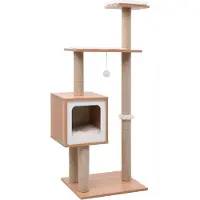 Syfax Katzen-Kratzbaum mit Sisal-Kratzmatte 123 cm