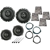 DSX Pioneer Boxen Set für Opel Corsa E X15 Bj 14-19 Tür vorne hinten Dämmmatte 550 W