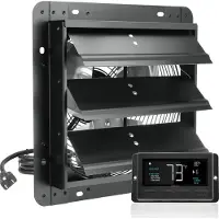 StarTech.com Abluftventilator Wandlüfter 305 mm mit Fernbedienung - Wandmontage - EC 904 CFM - effizienter Luftzirkulator für Badezimmer und Küchen