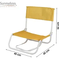 Sunnydays 45x45x52 cm Strandstuhl Strandhocker Campingstuhl 224210 gelb