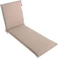 DiscountDeal24 LILENO HOME Sonnenliege Auflage als [1er Set - Rollliege] in Taupe - Gartenliegen Auflage perfekt für Strandliege - Polster Auflage für Gartenliege (190x60x5cm) MALT