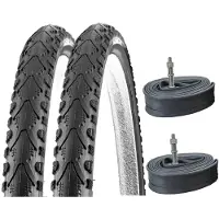 Kenda 2x Fahrrad Reifen Mantel K-935 26x1.75" (47-559) schwarz + inkl. DV Schläuche