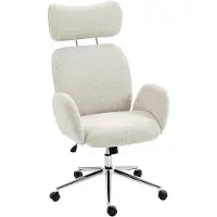 HOMCOM Schreibtischstuhl Höhenverstellbar Homeoffice Stuhl mit Armlehne