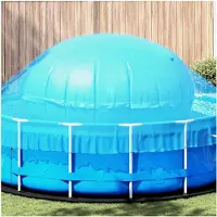 Markenlos Winter Poolkissen Blau Ø 310 x 180 cm PVC, Luftkissen zur Poolabdeckung, Aufblasbares Winterkissen für Pools