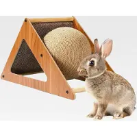 Markenlos Kratzkugel für Katzen – Spielzeug für Kätzchen – Kratzball aus Holz für kleine Tiere Kätzchen, Anti-Stress, Geburtstag, kleines Tier