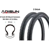 Arisun 2 Stück 27.5 Zoll Fahrrad Reifen Mount Cameron 27.5x2.30 MTB 58-584 Reflex