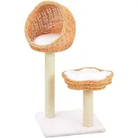 Markenlos Katzenkratzbaum aus Sisal und natürlichem Weidenholz