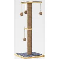 Markenlos Für Katzen - Große Kratzmöbel Für Wohnungskatzen | Möbelschutz Mit Ball Zum Klettern Training Für Kitten Sofa Teppich Boden Wand