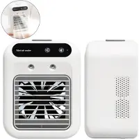 Welikera Tragbare Mini Klimaanlage, leiser Luftkühler 25W, USB wiederaufladbar, kompakt, mit Kühlfunktion & Befeuchter, ideal für Büro, Reisen, Camping