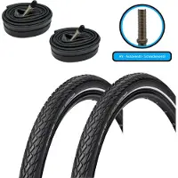 Schwalbe 2xSchwalbe Green Marathon SET 28x1,50 Zoll 40-622 700x38c inkl. 2x AV Schlauch