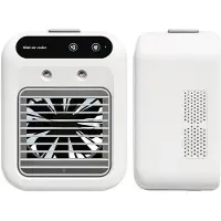 Dopwii Mobiler Luftkühler Mini Klimaanlage, USB Akku, leise, 25W, mit Wassertank & Luftbefeuchter, 2 Stufen, für Schlafzimmer, Büro, Outdoor