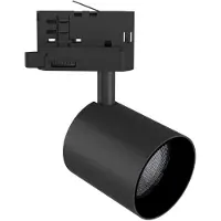 Silamp Schwarz, dreiphasiger LED-Schienenstrahler, 24 W, 36°, TRIAC-dimmbar – Neutralweiß 4000 K – 5500 K