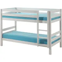 58 aufm Kessel Etagenbett Karolina 210x105x140 Hochbett Massivholz Weiß