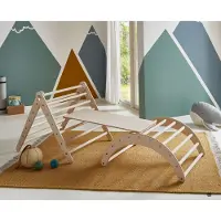 Arthur berndt Montessori Kletterset / Kletterdreieck Rutsche Bogen Klettergerüst