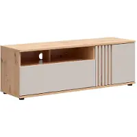 Petits-meubles TV-Möbel Ezra mit 1 Schublade und 1 Tür, Kaschmir und Holzoptik, 135.5cm