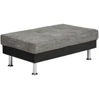 Sconto Polsterhocker Wiebke ¦ schwarz ¦ Maße (cm): B: 110 H: 38 T: 65.0