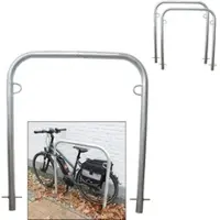 Baumarktplus 2 x Fahrradanlehnbügel 115 x 99 cm Stahl feuerverzinkt Ø 49 mm Einbetonieren Fahrradständer Parker Typ U