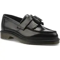 Dr. Martens Unisex. 14573001 Leder-Slipper Adrian mit Quaste schwarz (43), Wohnung, Keine, Lässig
