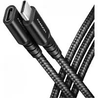 Axagon BUCM32-CF15AB SPEED+ USB-C USB 20Gbps Verlängerungskabel 1.5 m, 1,5 m, USB C, USB C, USB 3.2 Gen 2x2, 20 Gbit/s, Schwarz