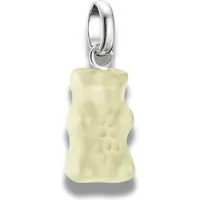 Thomas Sabo Charm-Goldbären-Anhänger in Weiss Connect Silber