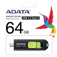 ADATA USB 64GB UC300 bkgn 3.2 USB Typ C Interface USB 3.2 Gen 1