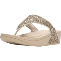 FitFlop FitFlop Lulu Mehrfarbige Glitzer-Zehensandalen SILBER 40