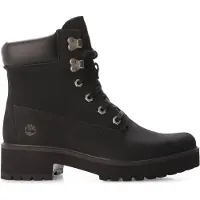Timberland Schnürboots "CARNABY COOL MID LACE UP BOOT", Damen, Gr. 39,5, Polyester, schwarz (jet schwarz), Leder, Schuhe Schnürboots, Winterstiefel, Schnürstiefel, Winterschuhe